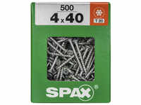 SPAX Universalschraube, 4 mm, Stahl, 500 Stk., TRX 4x40 XXL - silberfarben