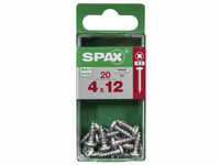 SPAX Universalschraube, PZ2, Stahl, 20 Stück, 4 x 12 mm - goldfarben