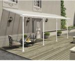 PALRAM Terrassendach &raquo;Sierra&laquo;, Breite: 670,5 cm, Dach: Polycarbonat (PC), wei&szlig; -