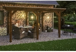 SKANHOLZ Terrassen&uuml;berdachung &raquo;Siena&laquo;, Breite: 434 cm, Dach: Polycarbonat (PC),