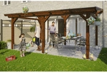 SKANHOLZ Terrassen&uuml;berdachung &raquo;Siena&laquo;, Breite: 541 cm, Dach: Polycarbonat (PC),
