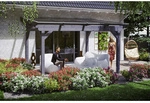 SKANHOLZ Terrassen&uuml;berdachung &raquo;Sanremo&laquo;, Breite: 434 cm, Dach: Polycarbonat (PC),