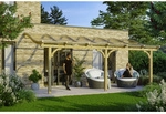 SKANHOLZ Terrassen&uuml;berdachung &raquo;Venezia&laquo;, Breite: 648 cm, Dach: Polycarbonat (PC),
