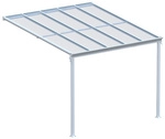HOME DELUXE Terrassen&uuml;berdachung &raquo;SOLIS&laquo;, 312x303x206/250 cm, Wei&szlig; - weiss