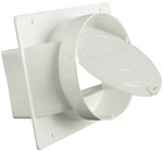 MARLEY Flachkanal-Adapter &raquo;L&uuml;ftungstechnik&laquo;, Polypropylen (PP), wei&szlig; - weiss