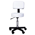 HOMCOM Hocker, BxH: 35 x 84 cm, Kunstleder - weiss