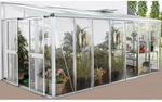 VITAVIA Gew&auml;chshaus &raquo;Helena&laquo;, 11,8 m&sup2;, Aluminium/Glas, winterfest - silberfarben