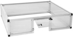 KGT Kleintiergehege, BxHxL: 103 x 26 x 91 cm, Aluminium - transparent