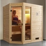 WEKA Ecksauna &raquo;Valida Eck 1&laquo;, BxHxT: 189 x 203,5 x 139 cm, mit Fenster, ohne Ofen -
