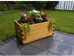 PROMADINO Pflanzkasten, BxH: 80 x 39 cm, honig, Kiefernholz - braun