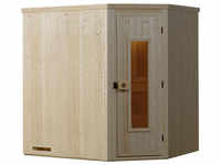WEKA Sauna »Varberg 1«, ohne Ofen, BxHxT: 194 x 199 x 144 cm - beige