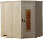 WEKA Sauna &raquo;Varberg 1&laquo;, ohne Ofen, BxHxT: 194 x 199 x 144 cm - beige