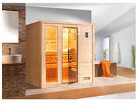 WEKA Sauna »Bergen 2«, BxHxT: 198 x 203,5 x 198 cm - beige