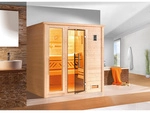WEKA Sauna &raquo;Bergen 2&laquo;, BxHxT: 198 x 203,5 x 198 cm - beige