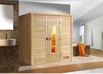 WEKA Sauna &raquo;Bergen 2&laquo;, BxHxT: 198 x 203,5 x 198 cm - braun