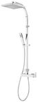 SCHULTE Duschsystem &raquo;DuschMaster Rain II Square&laquo;, H&ouml;he: 11 cm, chromfarben -