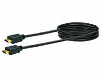 SCHWAIGER HDMI-Kabel, 1,3 m mit Ethernet, geeignet für UHD Übertragung - schwarz