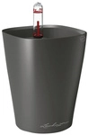 LECHUZA Pflanzgef&auml;&szlig; &raquo;DELTINI&laquo;, &Oslash;xH: 10 x 13 cm, anthrazit Metallic - grau