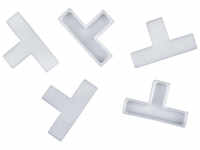 CONNEX Fliesen-T-Stück, Kunststoff, weiß, 4 mm, 250 St. - weiss