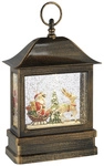 Konstsmide LED-Schneelaterne, eckig, H&ouml;he: 25 cm, batterie/netz,
