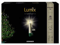 KRINNER Christbaumkerzen Lumix Superlight mini, Cashmere, 6er - weiss