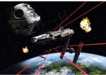 KOMAR Papiertapete &raquo;STAR WARS Millennium Falcon&laquo;, Breite 368 cm - bunt