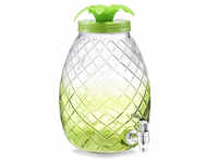 ZELLER Getränkespender »Ananas«, grün, Glas