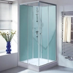 SCHULTE Eckdusche &raquo;Korfu II&laquo;, BxTxH: 89 x 89 x 202 cm - silberfarben