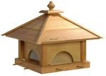 DOBAR Gro&szlig;es Vogelfutterhaus 4 Schubladen - braun