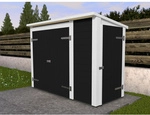 WEKA Gartenschrank, BxHxT: 215 x 152 x 95 cm, anthrazit/wei&szlig; - grau