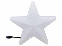 PAULMANN LED-Außenleuchte »Plug & Shine Star«, 2,8 W, dimmbar - weiss