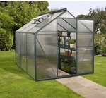 VITAVIA Gew&auml;chshaus &raquo;Eos&laquo;, 4,6 m&sup2;, Kunststoff/Aluminium, winterfest - gruen