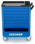 GEDORE Werkzeugwagen, workster smartline mit 147-teiligen Werkzeugsortiment - blau