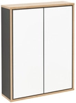 FACKELMANN Spiegelschrank &raquo;FINN&laquo;, Anthrazit, 2 T&uuml;ren, BxHxT: 60 x 75 x 20,3 cm -
