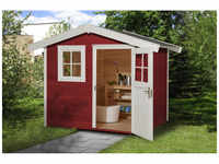 WEKA Gartenhaus »123 Gr.1«, Holz, BxHxT: 241 x 237 x 205 cm (Außenmaße) - rot