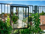 JULIANA Gew&auml;chshaus &raquo;Urban Balcony&laquo;, BxT: 27 x 60 cm, 3 mm Sicherheitsglas -
