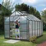 VITAVIA Gew&auml;chshaus &raquo;Mars&laquo;, B x L x H: 257 x 383 x 231,8 cm - grau