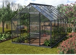 VITAVIA Gew&auml;chshaus &raquo;Merkur&laquo;, 9,9 m&sup2;, Aluminium/ESG Glas, winterfest - grau