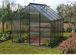 VITAVIA Gew&auml;chshaus &raquo;Merkur&laquo;, 6,7 m&sup2;, Kunststoff/Aluminium, winterfest - grau