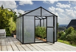 VITAVIA Gew&auml;chshaus &raquo;Zeus&laquo;, 8,1 m&sup2;, Kunststoff/Aluminium, winterfest - schwarz