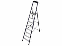KRAUSE Stufen-Stehleiter »MONTO«, 8 Sprossen, Aluminium - silberfarben