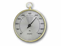 TFA® Hygrometer, Breite: 10,2 cm, Kunststoff|Messing - goldfarben