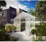 KGT Gew&auml;chshaus &raquo;Lilie&laquo;, 9,6 m&sup2;, Kunststoff/Aluminium, winterfest - silberfarben