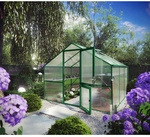 KGT Gew&auml;chshaus &raquo;Orchidee&laquo;, 9,6 m&sup2;, Kunststoff/Aluminium, winterfest - gruen