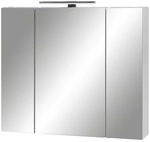 SCHILDMEYER Spiegelschrank &raquo;Limone&laquo;, BxHxT: 70 x 75 x 16 cm, 3-t&uuml;rig, wei&szlig; -