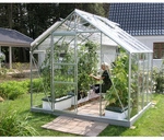 VITAVIA Gew&auml;chshaus &raquo;Merkur&laquo;, 6,7 m&sup2;, Aluminium/ESG Glas, winterfest -
