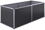 KGT Hochbeet, BxHxL: 205 x 77 x 91 cm, Aluminium - schwarz