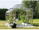 VITAVIA Gew&auml;chshaus &raquo;Dione&laquo;, 5 m&sup2;, Aluminium/Glas, winterfest - silberfarben