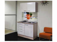 Flex-Well Miniküche, mit E-Geräten, Gesamtbreite: 100 cm, Arbeitsplatte mit...