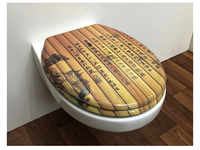 ADOB WC-Sitz, BxT: 37 x 45,5 cm, Chinesische Schrift - bunt